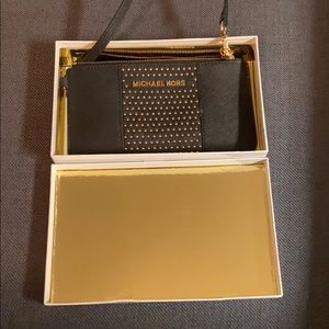 Michael Kors micro studded jet set travel wristlet